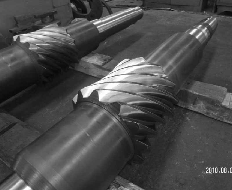 development of large 12 starts double enveloping worm gear set1
